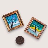 2 Tiny Original Paintings