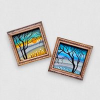 2 Tiny Original Paintings