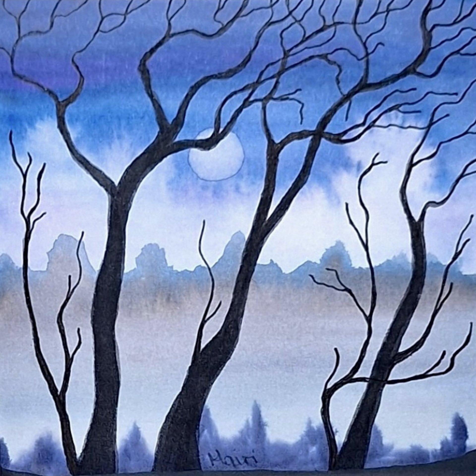 Small Mounted Original Painting