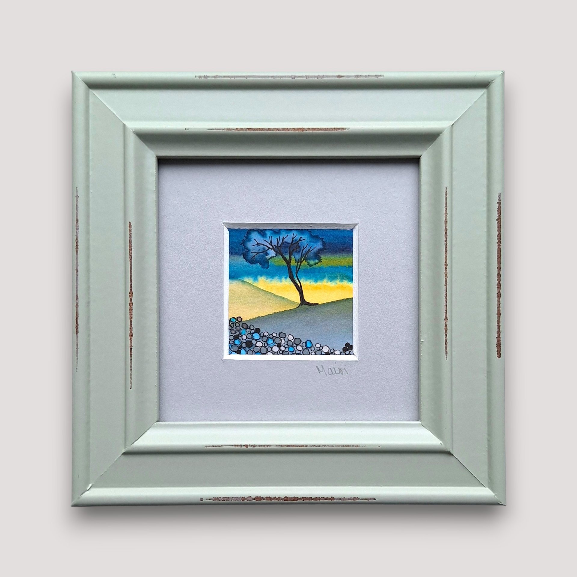 Tiny Original Painting (Framed) 