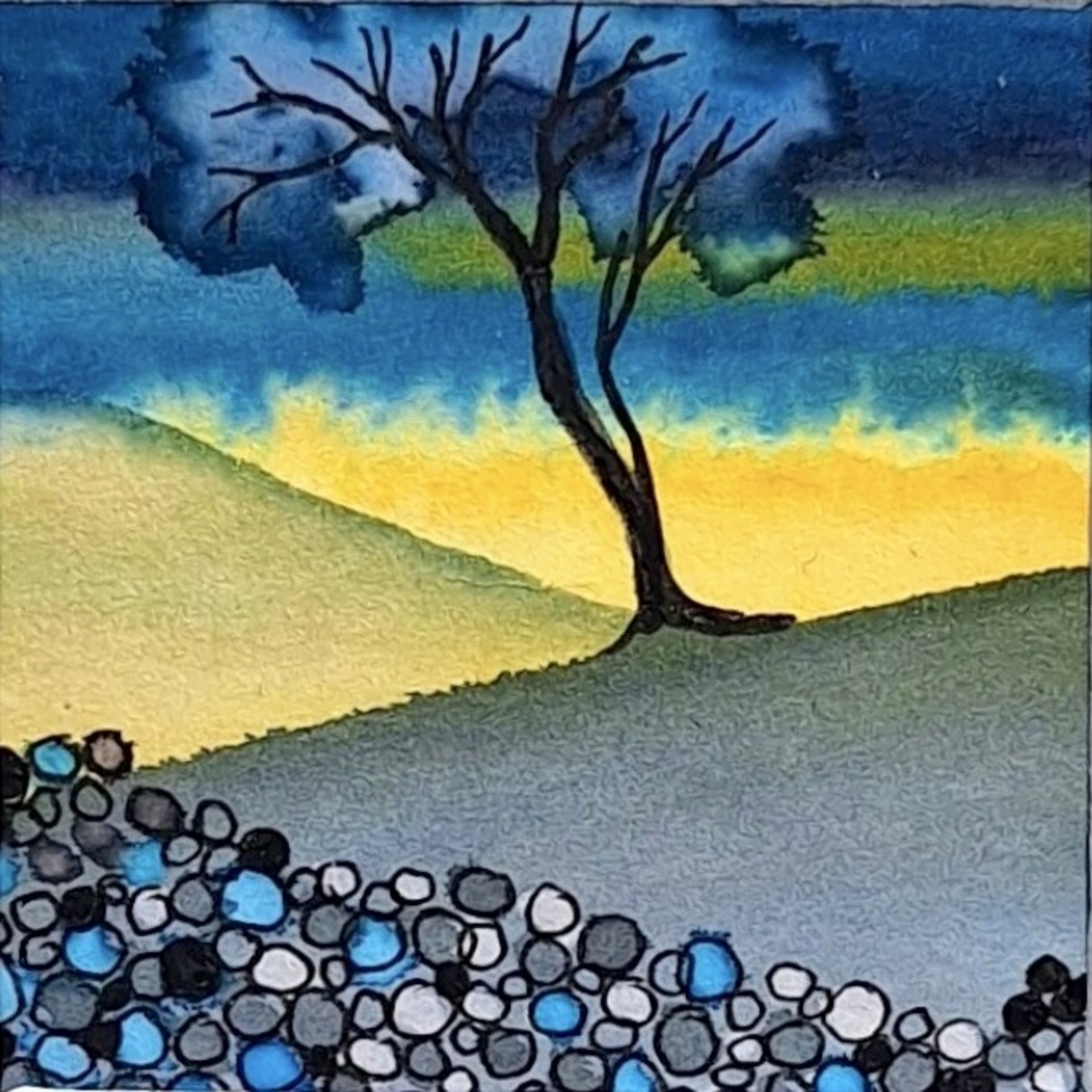Tiny Original Painting (Framed) 