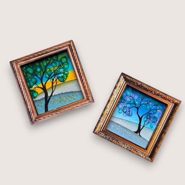 2 Tiny Original Paintings